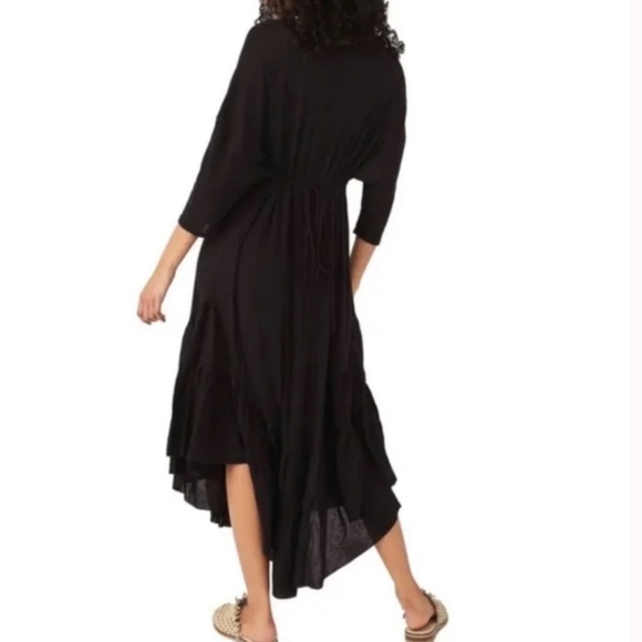 FREE PEOPLE | FP Beach Oversized Sun Seeker Maxi Dress in ‘Obsidian’ Black - Picture 6 of 6